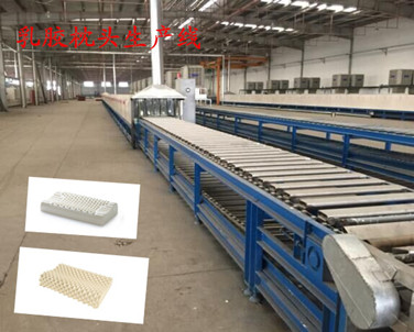 歡迎云南客戶來(lái)我公司考察乳膠床墊生產(chǎn)線