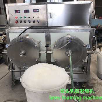 溫州客戶成功定制乳膠發(fā)泡機(jī)一臺(tái)
